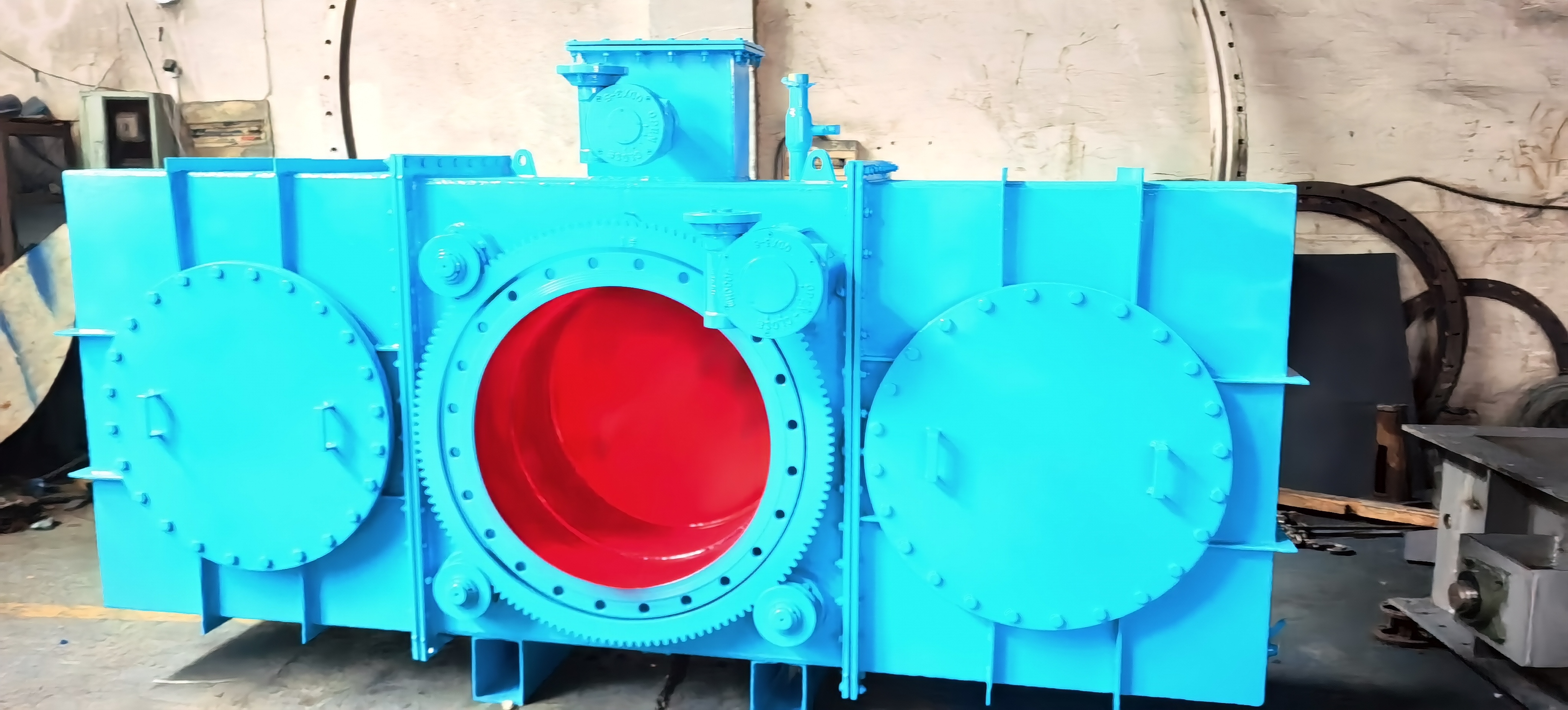DN600 Electric Actuator Industrial Goggle Valve