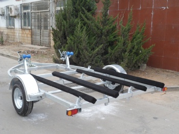 Hot Galvanized 12FT Double Row Jet Ski Boat Trailer with Bunk