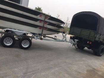 400kg Load Galvanized Single Axle Inflatable Boat Trailer