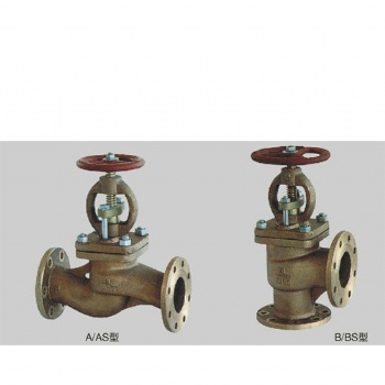 JIS7352-5K Marine Bronze Flanged Soft Seal Right Angle Valve