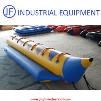 0.9mm PVC Tarpaulin Customised 5 Persons Inflatable Banana Boat