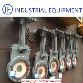 DN300 Manual Operate Ceramic Lined Knife Gate Valve